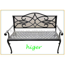 outdoor balcony rest of cast aluminum metal park bench